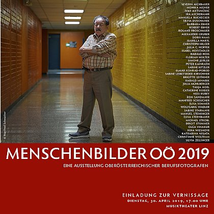 Exhibition ‚Menschenbilder OÖ 2019‘ - 2 pictures of Manfred Scheucher