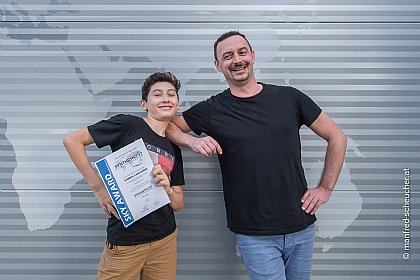 Gabriel mit Instructor Eric