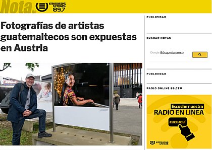 Radio EMISORAS UNIDAS, Guatemala, berichtet über Manfred Scheucher