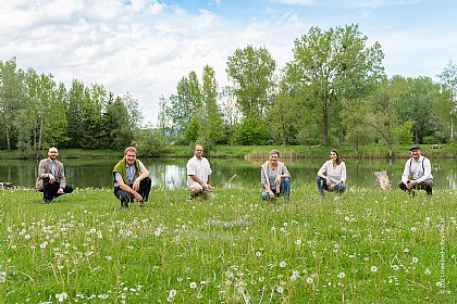 von li nach re: Stefan Langfellner / Mag. Reinhold Huber / Christian Eder / Christa Schabes / Maria Klinger / Christian Lindorfer